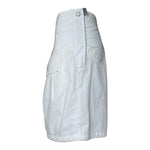Marithe Francois Girbaud Y2K White Utilitarian Skirt, side 2