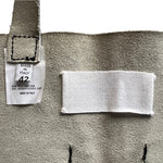 Maison Martin Margiela A/W 1999 Black Leather Utilitarian Pinafore Apron, label