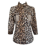 Dolce & Gabbana 1990's Leopard Print Button Up Top