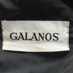 Galanos 1980's Black Chantilly Lace and Silk Chiffon Long Sleeve Gown, label