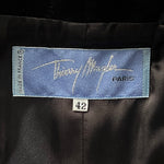 Thierry Mugler 1980s does 40s Plum Fit and Flair Coat, label