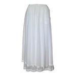 Comme des Garçons Y2K Double Layer White Wrap Skirt