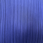 Issey Miyake F/W 1999 Cobalt Blue Pleated Funnel Neck Blouse, close up