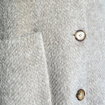 Missoni 2025 Herringbone Beige Alpaca Blend Coat, buttons