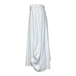 Comme des Garçons S/S 2004 White Cotton Jersey Draped Skirt, side 2