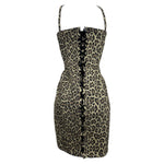 Jean Paul Gaultier S/S 1989 Leopard Print Denim Dress, back