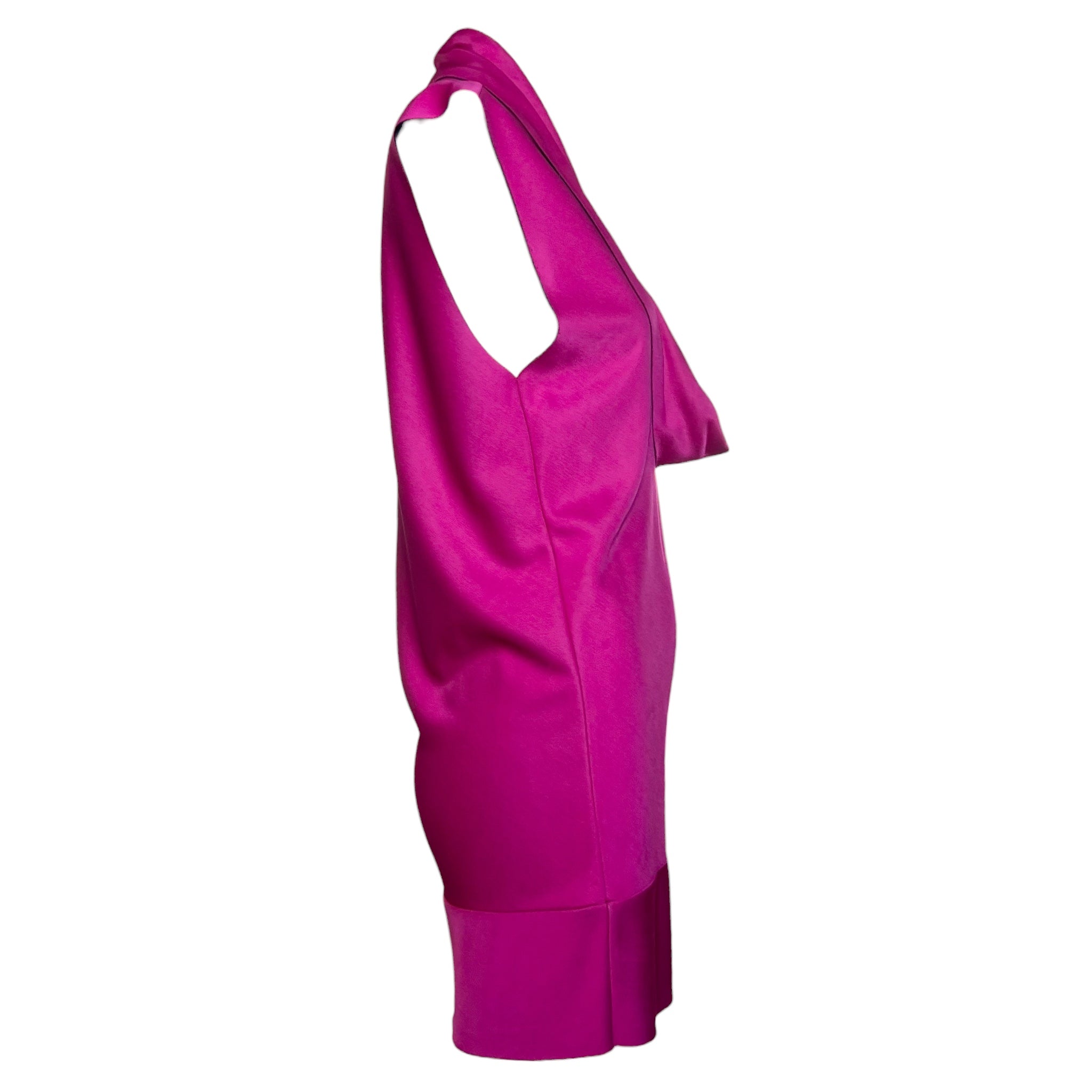 Balenciaga 2008 Hot Pink Neoprene Dress, side
