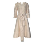 Chado Ralph Rucci S/S 2009 Champagne Silk Trapunto Dress