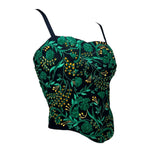 Fe Zandi 1990s 3D Embroidered Floral Corset Camisole, slight side 