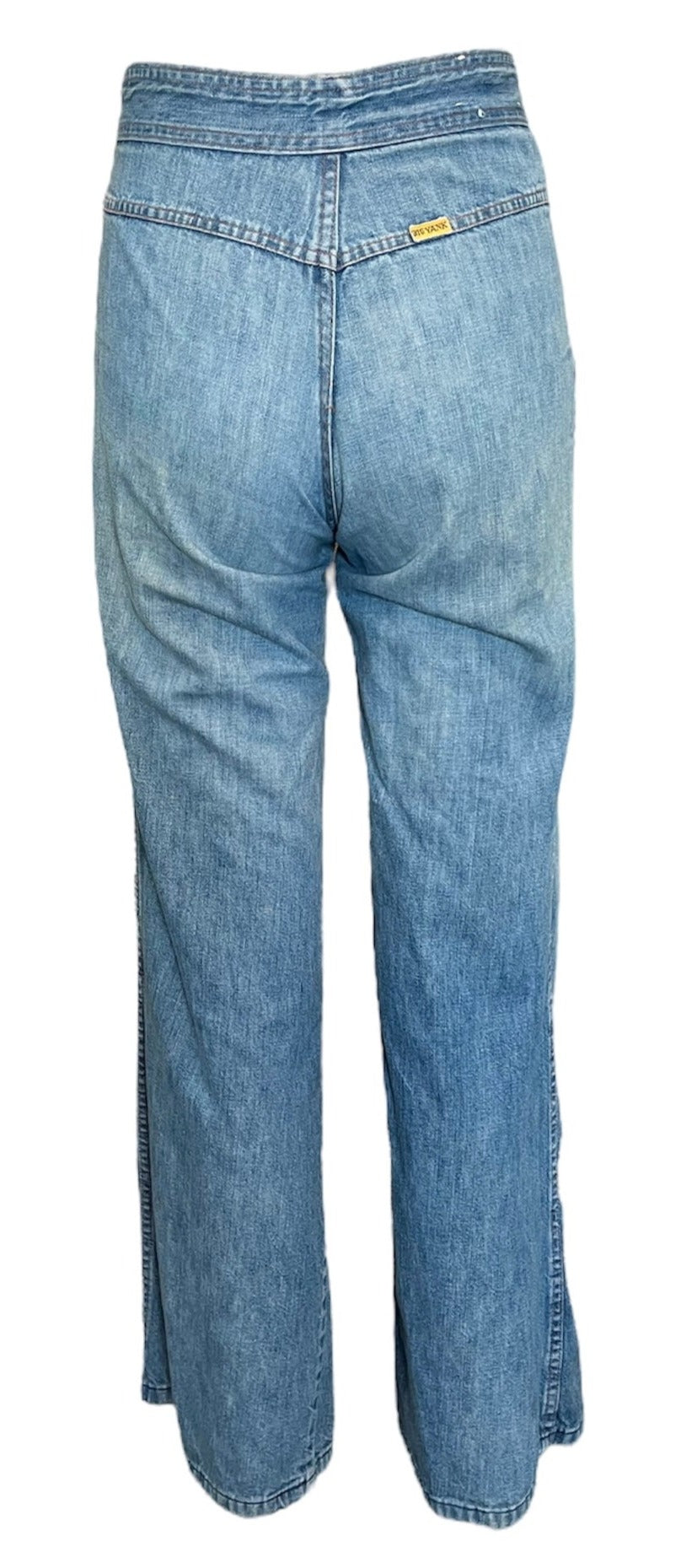1970s Big Yank Double Zipper Well Faded Bell Bottom Jeans – THE WAY WE WORE