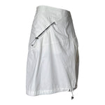 Marithe Francois Girbaud Y2K White Utilitarian Skirt, slight side