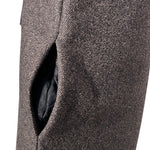 Gucci F/W 2007 Brown Tweed, Leather and Corduroy Shift Dress, pocket