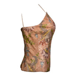 2010s Akris Floral Printed Silk Corset Top, side