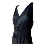 DSquared2  2020s Black Crepe Waterfall Back Evening Gown, top side