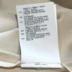 Maison Martin Margiela S/S 2013 Butter Cream Draped Crepe Dress, tag 2