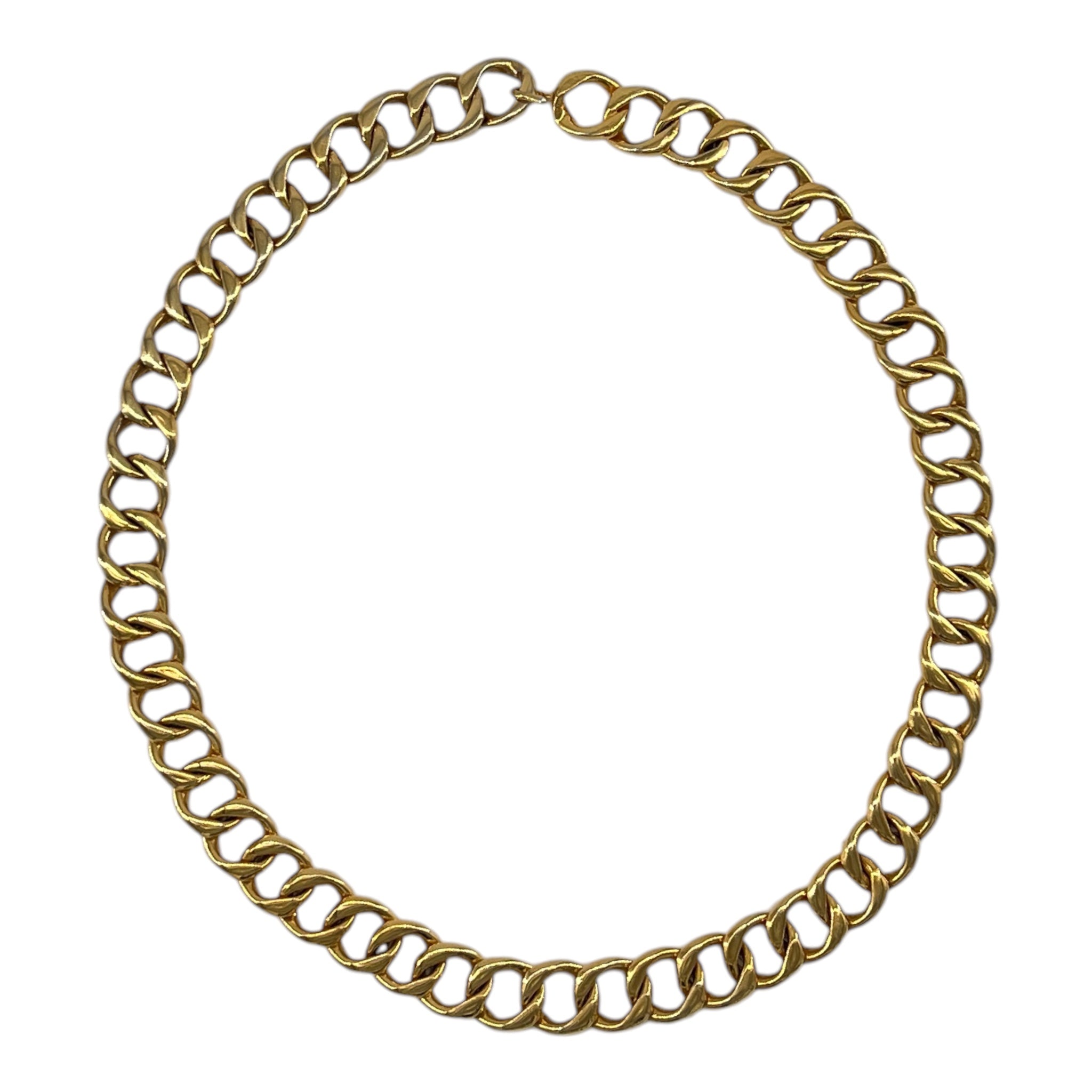 Chanel F/W 1992 Gold-Toned Chain Link Belt, round