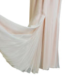 Galanos Early 1980's Pink Silk Three Piece Skirt Suit Evening Ensemble, skirt pleats