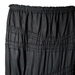 Yves Saint Laurent F/W 2001 Black Cotton Asymmetric Skirt, detail