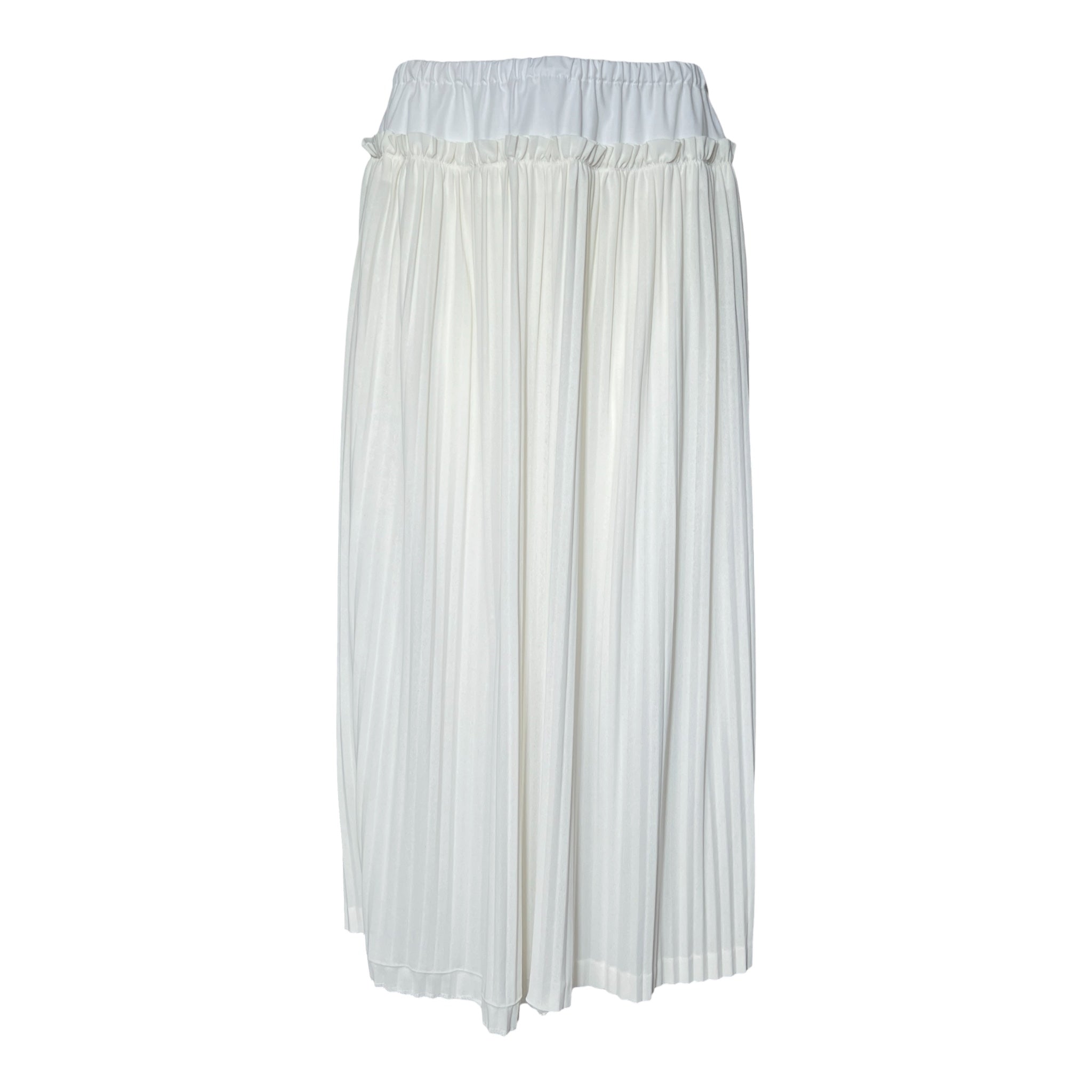 Comme de Garçons 2001 Pleated 2-Tone Knit Jersey Skirt