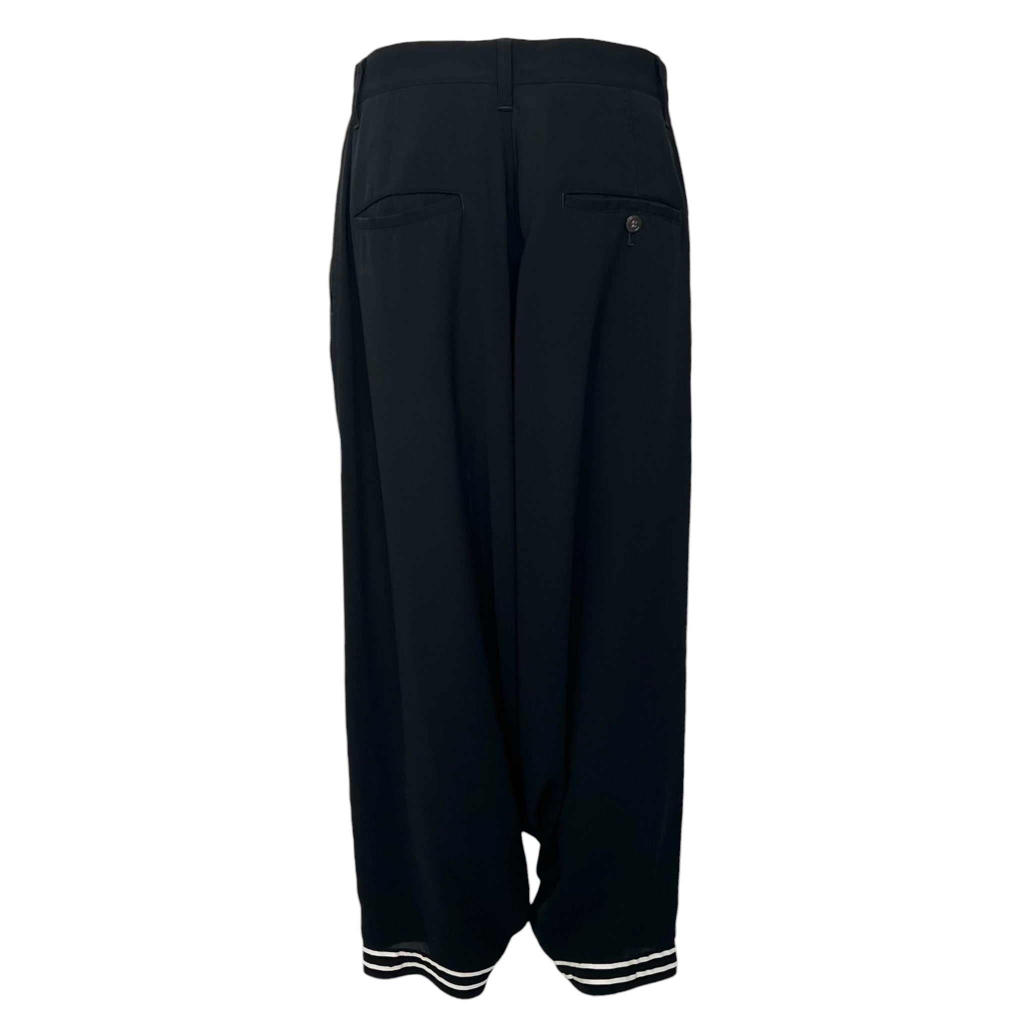 Junya Watanabe S/S 2011 Black Sailor Trousers with Striped Trim, back