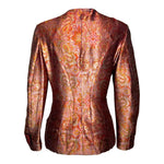 Yohji Yahmamoto F/W 2000 Copper Paisley Silk Brocade Jacket, back