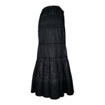 Yves Saint Laurent F/W 2001 Black Cotton Asymmetric Skirt, slight side 