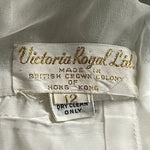 Victoria Royal 1970s White Beaded Fit and Flare Dress, label 2