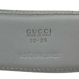 Tom Ford for Gucci F/W 1995 White Patent Leather + Silver Chrome Horse Bit Buckle Belt STAMP