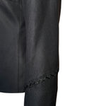 Gianni Versace Couture Late 90s/Y2K Black Zip-Front Silk Jacket, sleeve detail