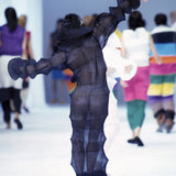 Issey Miyake 1994-95秋冬黑色褶皱建筑前卫连衣裙