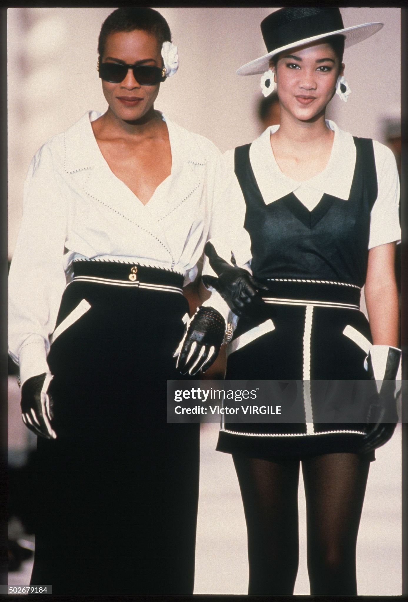Chanel - Runway - Ready To Wear Spring/Summer 1990-1991
PARIS, FRANCE - OCTOBER: A model walks the runway during the Chanel Ready to Wear show as part of Paris Fashion Week Spring/Summer 1990-1991 in October, 1990 in Paris, France. (Photo by Victor VIRGILE/Gamma-Rapho via Getty Images)