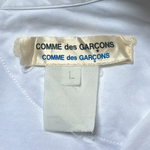Comme des Garçons Y2K åWhite Shirt with Flower Embroidery, label