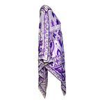 Emilio Pucci 1970's Purple Printed Silk Chiffon Poncho, side