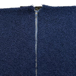 Christian Dior Spring 1963 Navy Blue Boucle Wool Skirt Suit, zipper close up