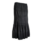 Yves Saint Laurent F/W 2001 Black Cotton Asymmetric Skirt, back