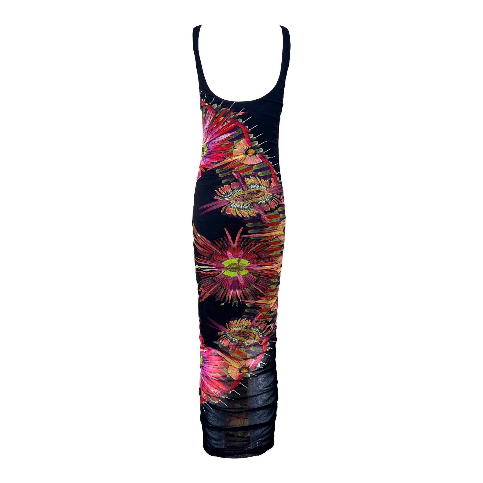 Jean Paul Gaultier Y2K Floral Printed Mesh Maxi Dress – THE WAY WE WORE
