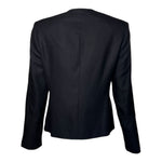 Gianni Versace Couture Late 90s/Y2K Black Zip-Front Silk Jacket, back