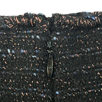 Chanel A/W 2007  Black Metallic Lurex Bouclé Tweed Mini Dress, ipper
