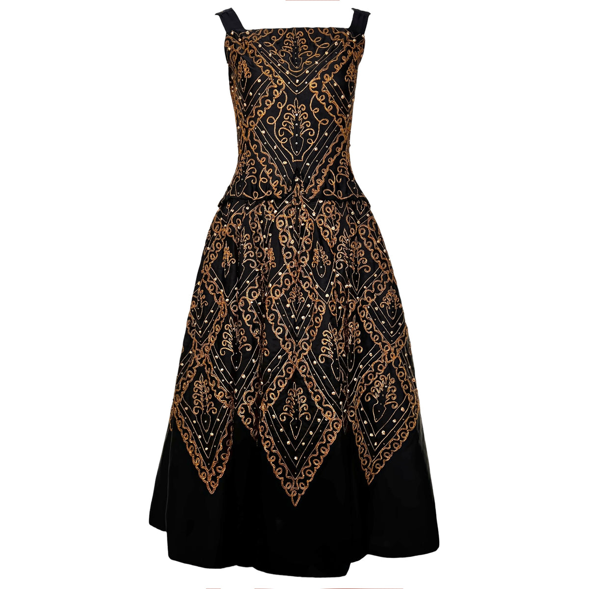 dior black dresses Christian London A/W 1954 'Mexico' Gold Bullion Embellished – THE WAY WE WORE YGroup_aleda-sheer-lace-detail-strapless-maxi-dress Once upon a time, Featuring a timeless black Size:10 US Men (9 UK/AU)