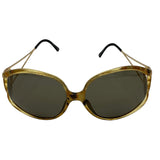 Christian Dior 80s 2757 50 Leopard Oversized Sunglasses