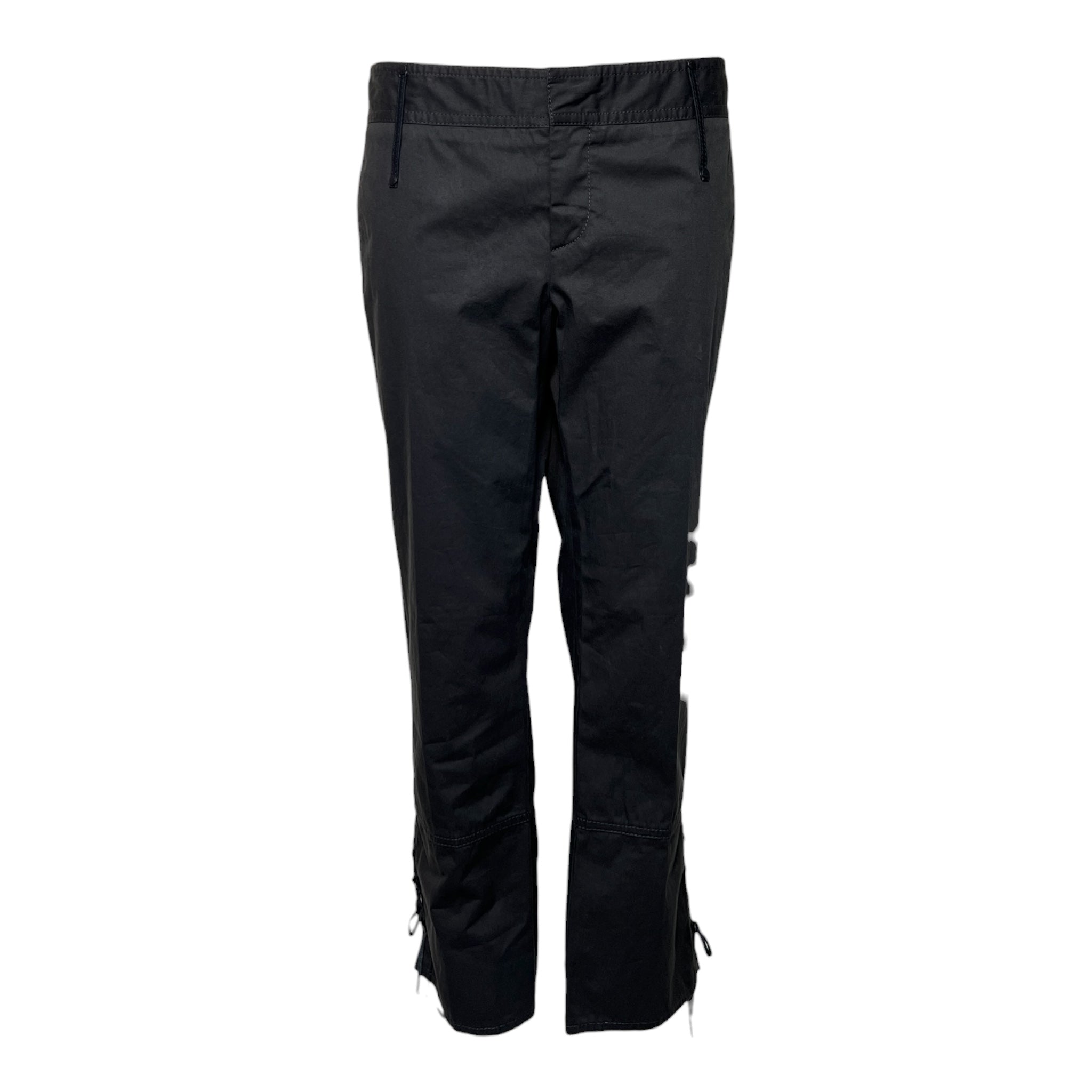 Gucci Y2K Cotton Dark Charcoal Brown Blend Pirate Pants,