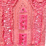 Emilio Pucci Resort 2012 Pink Sequin Beaded Mini Dress, NWT Skirt detail
