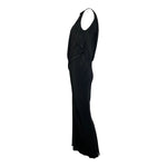 Rick Owens F/W 2019 "Larry" Black Crepe Draped Bias Dress, side 2