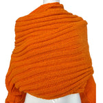 Yohji Yamamoto F/W 2002 Oversized Wraparound Orange Top Wrapped, back close up