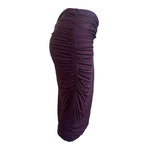 Gucci by Tom Ford F/W 2001 Eggplant Jersey Ruched Skirt, side