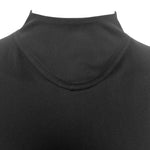 Thierry Mugler ACT IV 1990's Black Full Body Mock Neck Cat Suit, neck