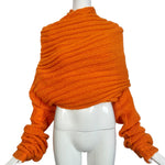 Yohji Yamamoto F/W 2002 Oversized Wraparound Orange Top Wrapped
