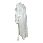 Issey Miyake 1990s Archival White Shirt Tie Dress, slight side