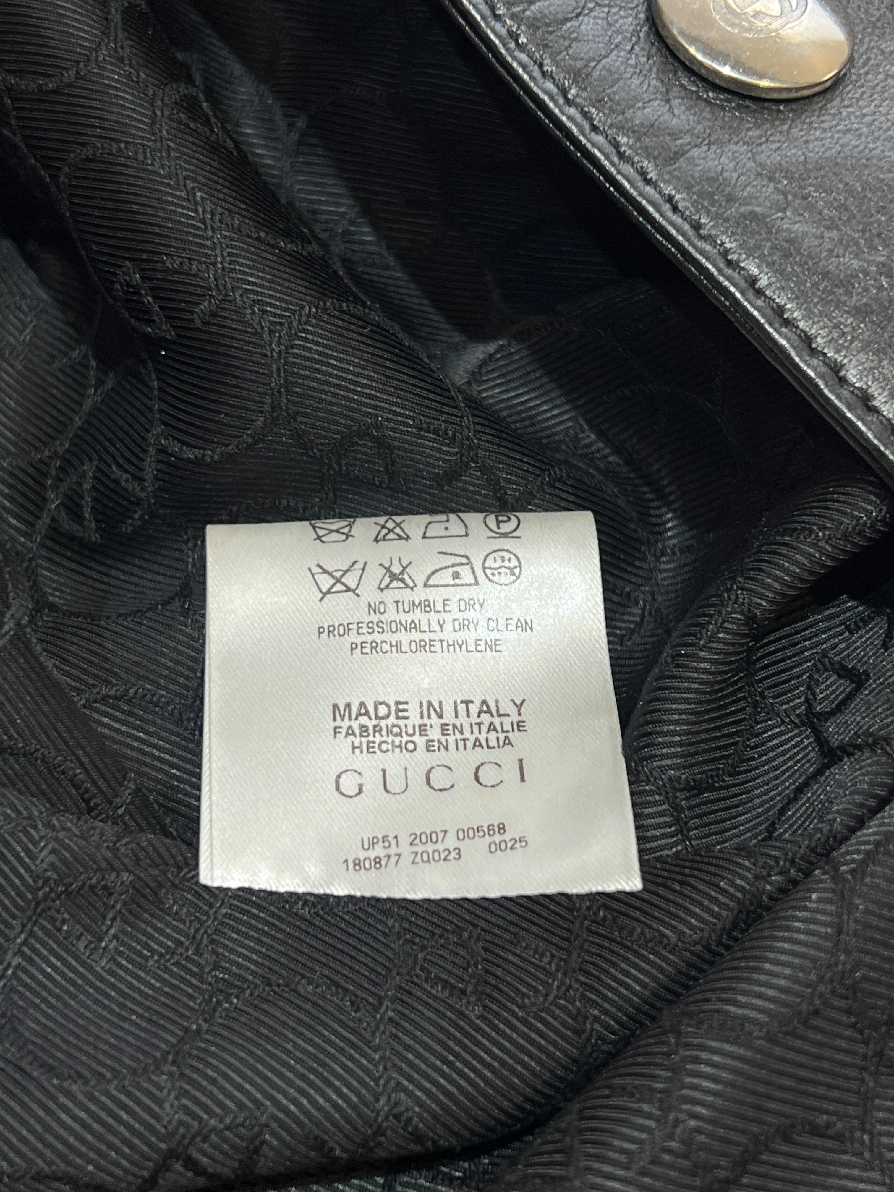 Gucci F/W 2007 Brown Tweed, Leather and Corduroy Shift Dress, tag
