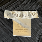 Y2K Issey Miyake Black Trumpet Hem Pleats Please Skirt Set, label 